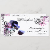 Carte Certificat cadeau Nail Studio (Devant / Derrière)