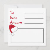 Carte Certificat cadeau Naughty et Nice (Dos)