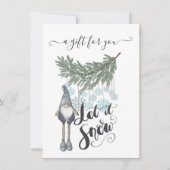 Carte Certificat-cadeau Neige d'Hiver (Devant)