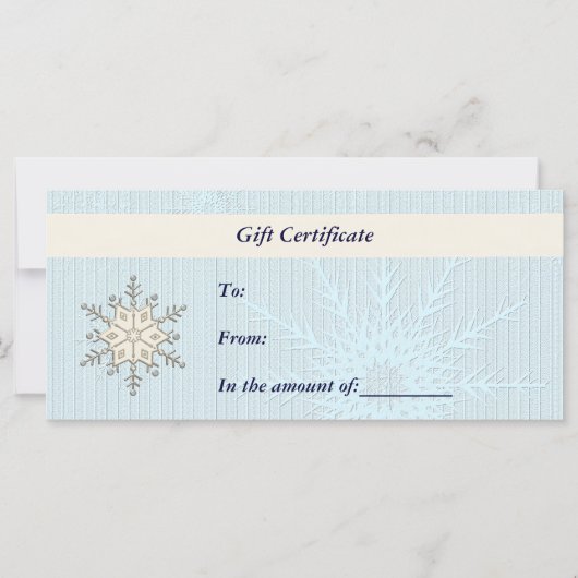 Carte Certificat cadeau-Noël-Carte Rack d'affaires (Devant)
