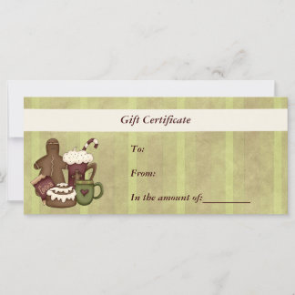 Carte Certificat cadeau-Noël-Carte Rack d'affaires