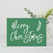 Carte Certificat Cadeau Noël Écriture Moderne (Debout devant)