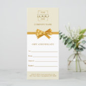 Carte Certificat Cadeau Personnalisé Entreprise Branchée (Debout devant)