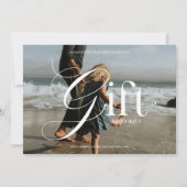 Carte Certificat cadeau photo complète moderne (Devant)