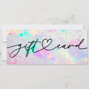 Carte certificat cadeau pierre précieuse opale minérale