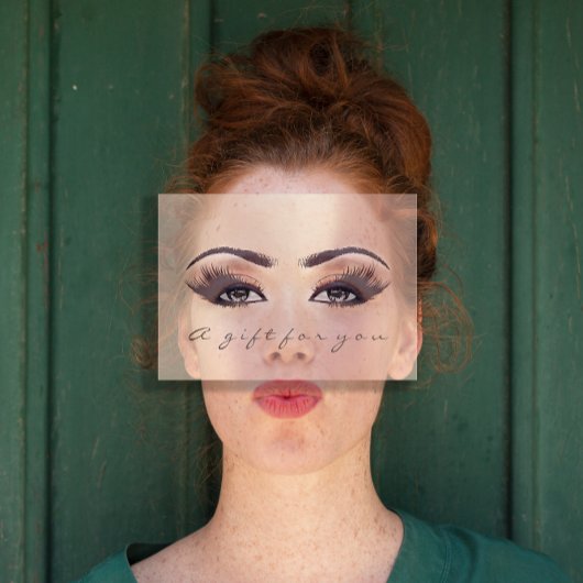 Carte Certificat cadeau Pink Blush Lash Beauty Maquillag