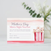 Carte Certificat-cadeau pour une soirée cinéma de la fêt (Debout devant)