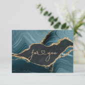 Carte CERTIFICAT CADEAU PROFESSIONNEL | Marbre Moderne O (Debout devant)