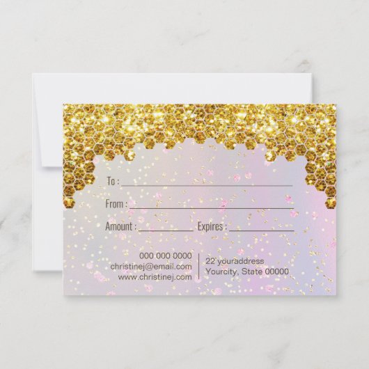 Carte Certificat cadeau Queen Bee (Dos)