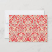 Carte Certificat cadeau Red Damask (Dos)