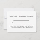 Carte Certificat cadeau Red Poppy (Dos)