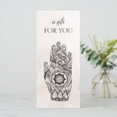 Carte Certificat cadeau Reiki Energy Healer (Debout devant)