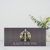 Carte Certificat-cadeau Reiki Master et guérisseur de l' (Debout devant)