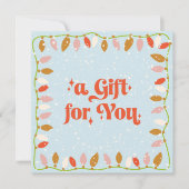 Carte Certificat cadeau Retro Christmas Lights (Devant)