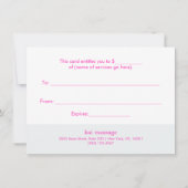 Carte Certificat cadeau Retro Gold (Dos)