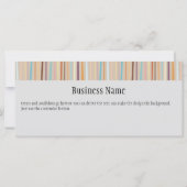 Carte Certificat cadeau Retro Stripes (Dos)