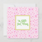 Carte Certificat cadeau rose mou (Devant)