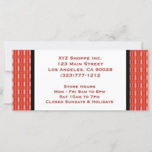 Carte certificat cadeau rouge