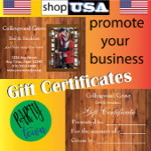 Carte Certificat cadeau rustique 🌿 Chambres d'hôtes