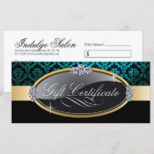 CARTE CERTIFICAT CADEAU SALON ET SPA (Devant / Derrière)