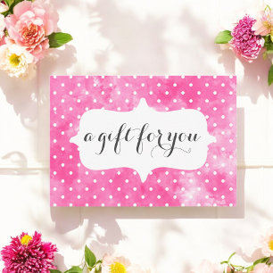 Carte Certificat cadeau Salon Rose Blanc