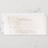 Carte Certificat Cadeau Salon Spa Marbre Brossé Élégant (Dos)