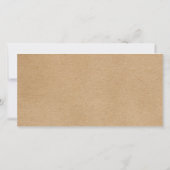 Carte Certificat Cadeau Script Hearts Kraft Rustique (Dos)