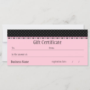 Carte Certificat cadeau Siesta Motel