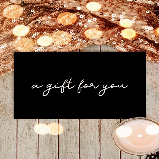 Carte Certificat cadeau simple