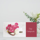 Carte Certificat cadeau Spa de massage (Debout devant)