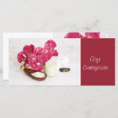 Carte Certificat cadeau Spa de massage (Devant / Derrière)