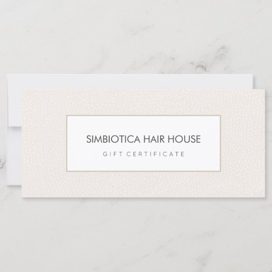 Carte Certificat cadeau Spa rose simple et moderne (Devant)