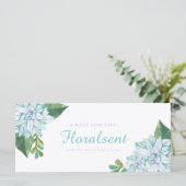 Carte Certificat cadeau Succulents personnalisable (Debout devant)