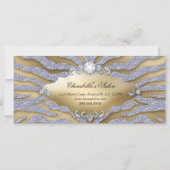 Carte Certificat cadeau Tanning Salon Bijoux Argent Or (Dos)