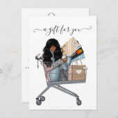 Carte Certificat cadeau Thanksgiving (Devant / Derrière)