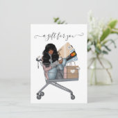 Carte Certificat cadeau Thanksgiving (Debout devant)