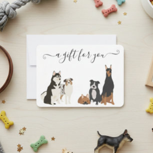 Carte Certificat Cadeau Toilettage Chien Garderie Vétéri