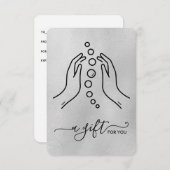 Carte Certificat cadeau tout simplement élégant de petit (Devant / Derrière)