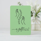 Carte Certificat cadeau tout simplement élégant de petit (Debout devant)