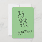 Carte Certificat cadeau tout simplement élégant de petit (Devant)