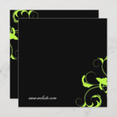 Carte Certificat cadeau vert solide 311-Roxy (Devant / Derrière)