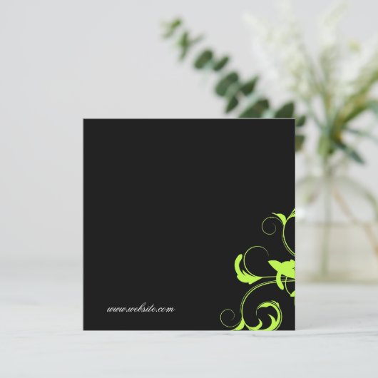 Carte Certificat cadeau vert solide 311-Roxy (Debout devant)