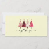 Carte Certificat cadeau Whimsical Red Pink Lemon Salon (Devant)