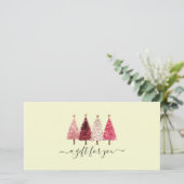 Carte Certificat cadeau Whimsical Red Pink Lemon Salon (Debout devant)