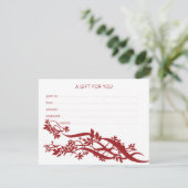 Carte Certificat cadeau Zen Chic Massage Therapist (Debout devant)
