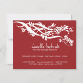 Carte Certificat cadeau Zen Chic Massage Therapist (Dos)