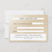 CARTE CERTIFICAT COMMERCIAL | | (Dos)