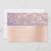 Carte Certificat d'artiste maquillage d'or rose Cadeau v (Dos)