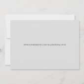 Carte Certificat d'authenticité Gris & Navy Tourbillons (Dos)