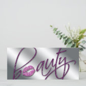 Carte Certificat de beauté Maquillage Artiste Parties sc (Debout devant)